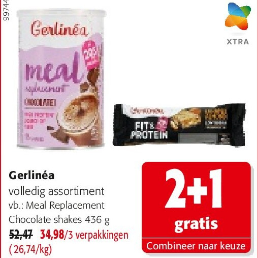 Gerlinéa Meal Replacement Chocolate shakes 436 g