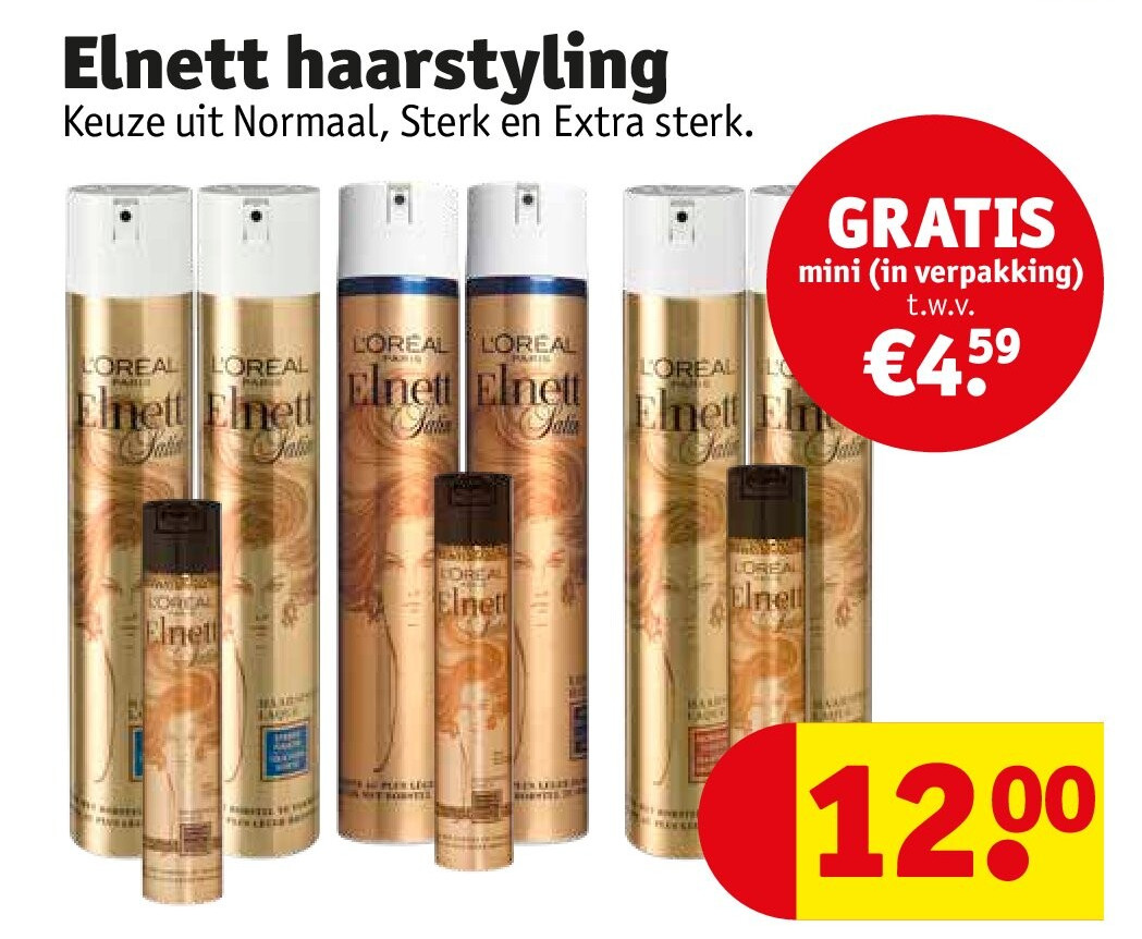 Elnett haarstyling