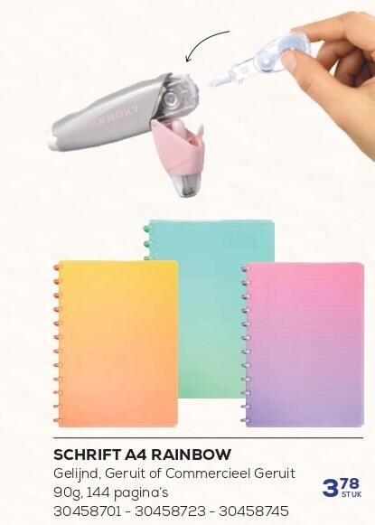 SCHRIFT A4 RAINBOW