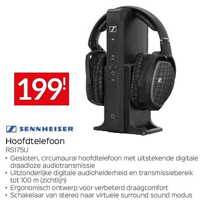 Hoofdtelefoon RS175U