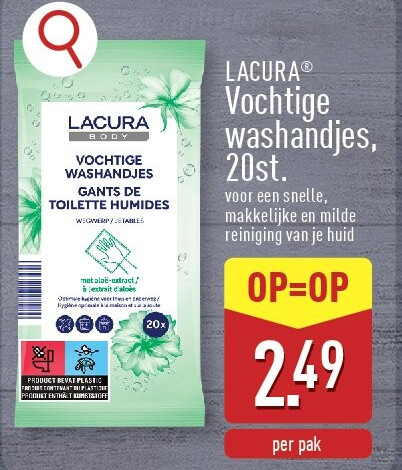 Vochtige washandjes, 20st.