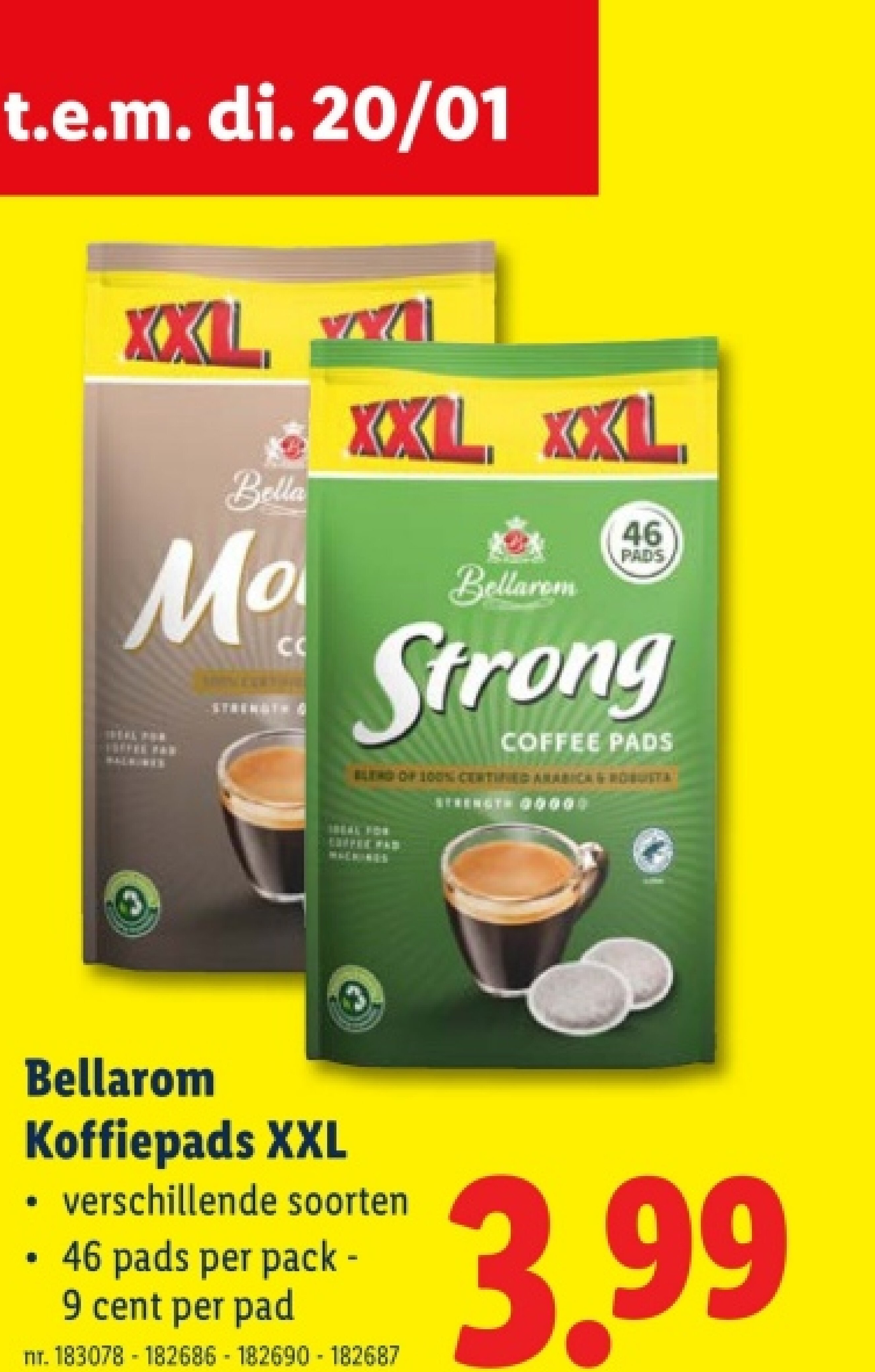 Koffiepads XXL