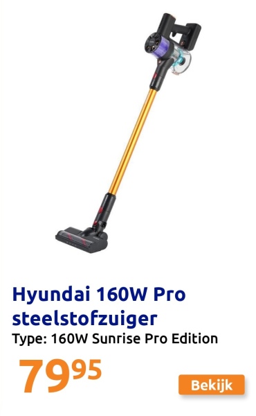 Hyundai 160W Pro steelstofzuiger