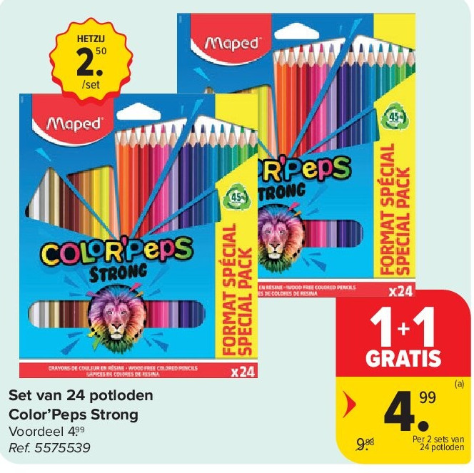 Set van 24 potloden Color’Peps Strong