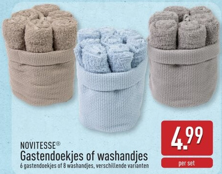 Gastendoekjes of washandjes