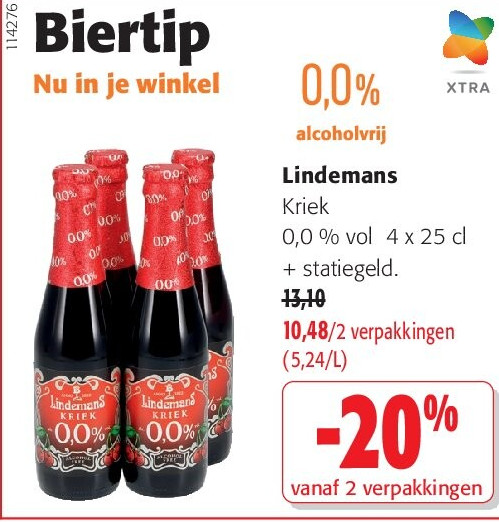 Lindemans Kriek 0,0 % vol 4 x 25 cl