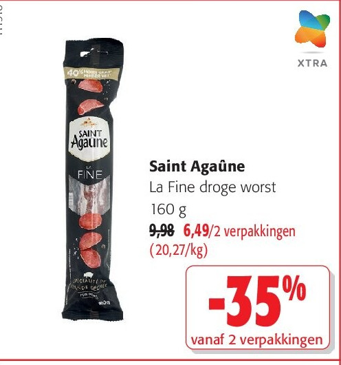 Saint Agaûne La Fine droge worst 160 g