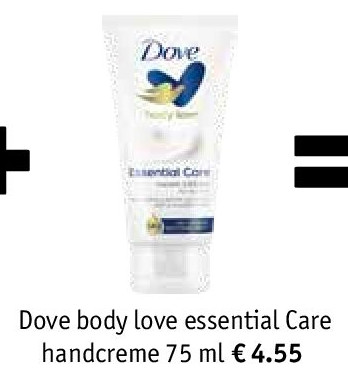 Dove body love essential Care handcreme 75 ml
