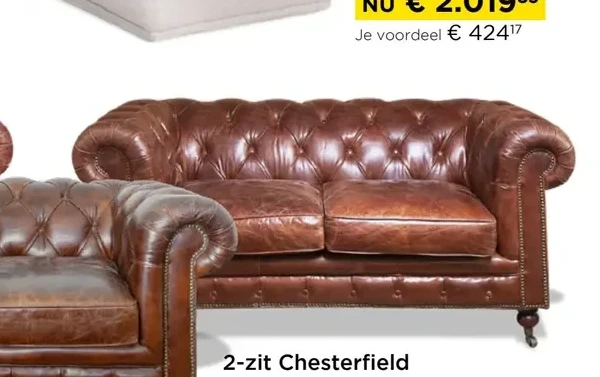 2-zit Chesterfield