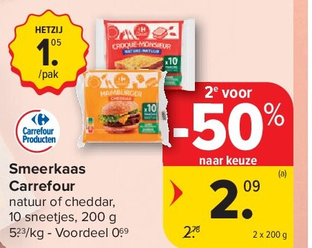 Smeerkaas Carrefour