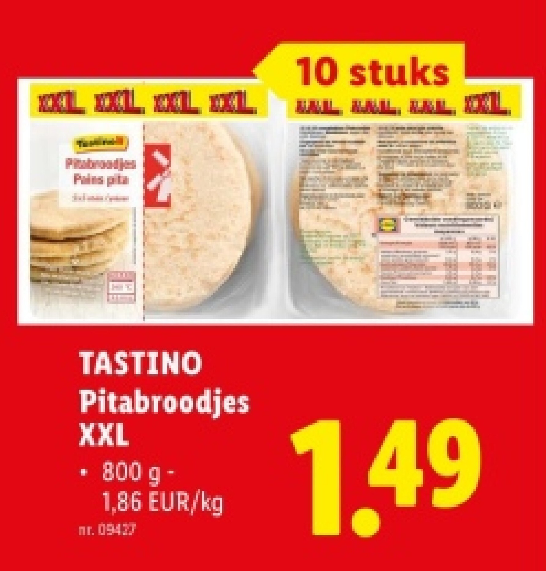 Pitabroodjes XXL
