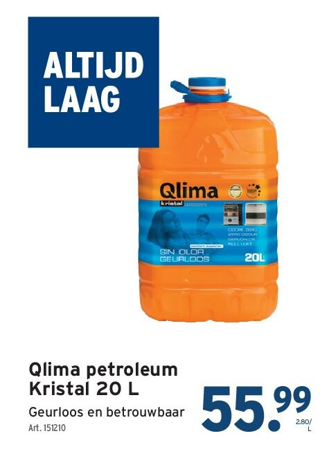 Qlima petroleum Kristal 20 L