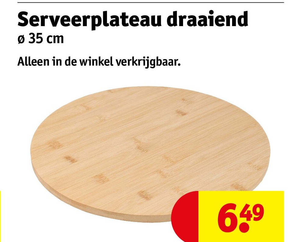 Serveerplateau draaiend