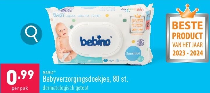 Babyverzorgingsdoekjes, 80st.
