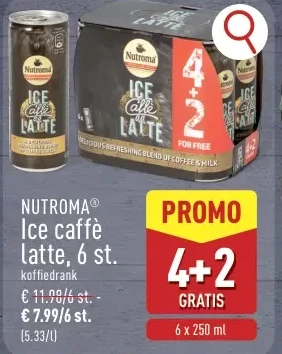 Ice caffè latte, 6 st.