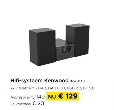 Hifi-systeem Kenwood M-525DAB