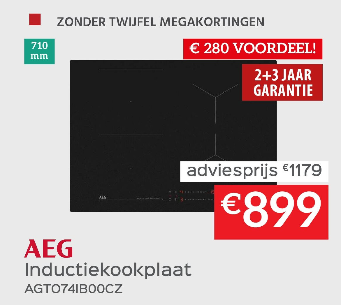 Inductiekookplaat AGTO74IB00CZ