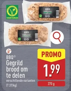 Gegrild brood om te delen