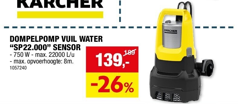 DOMPELPOMP VUIL WATER “SP22.000” SENSOR