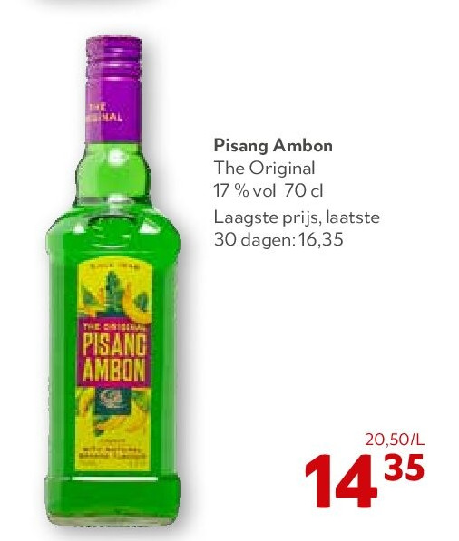 Pisang Ambon The Original 17 % vol 70 cl