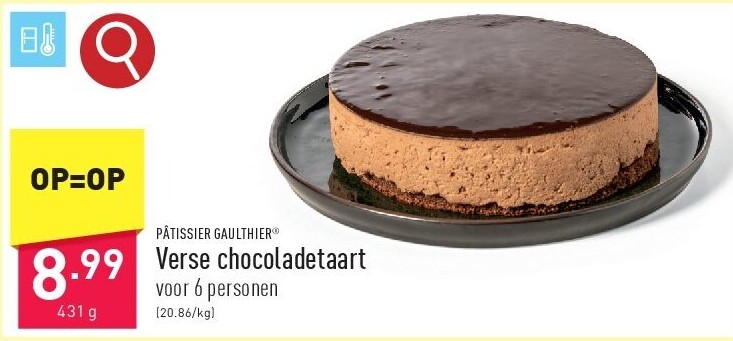 Verse chocoladetaart