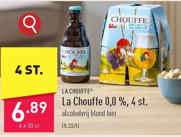 La Chouffe 0,0 %, 4 st.