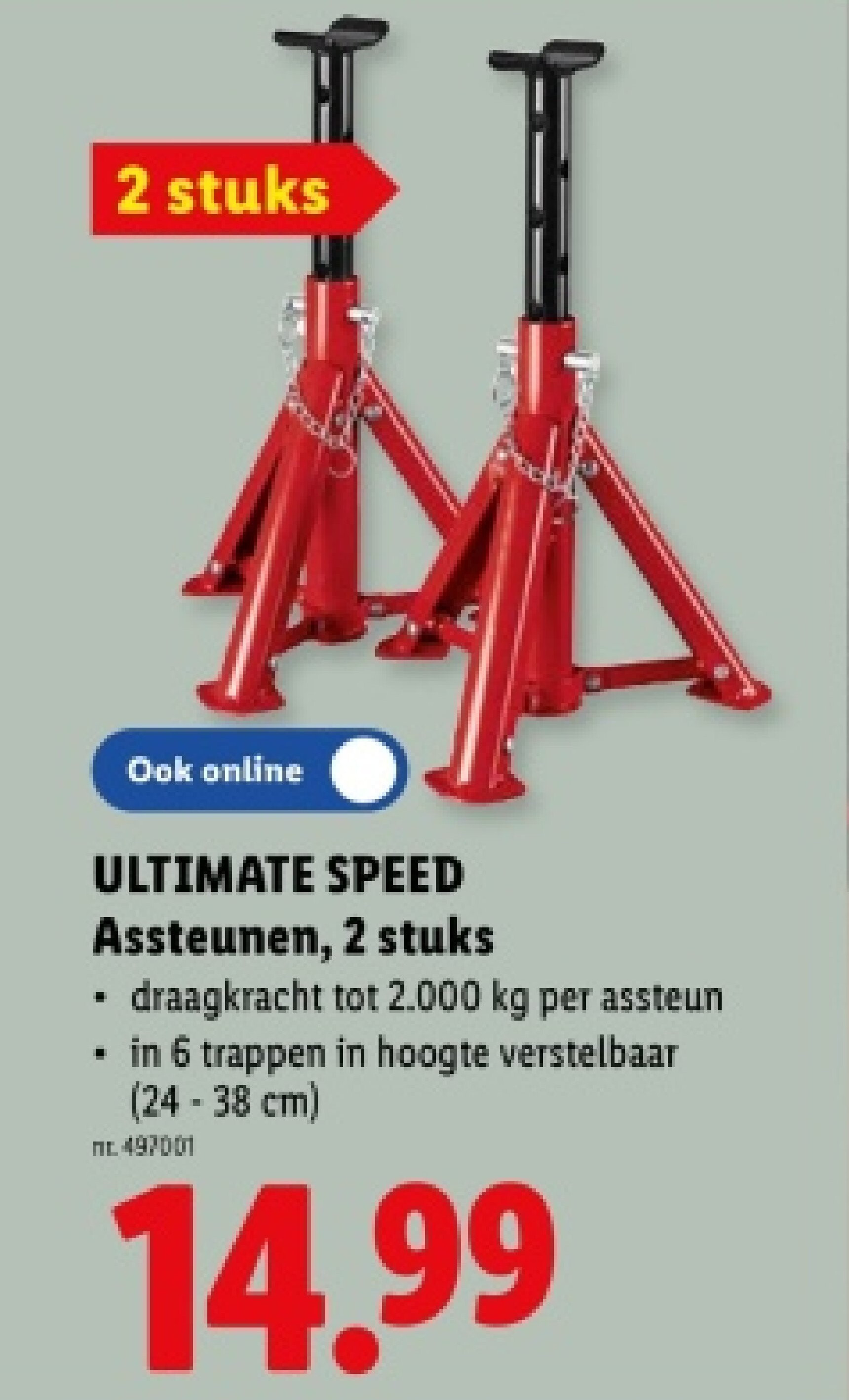 Assteunen, 2 stuks