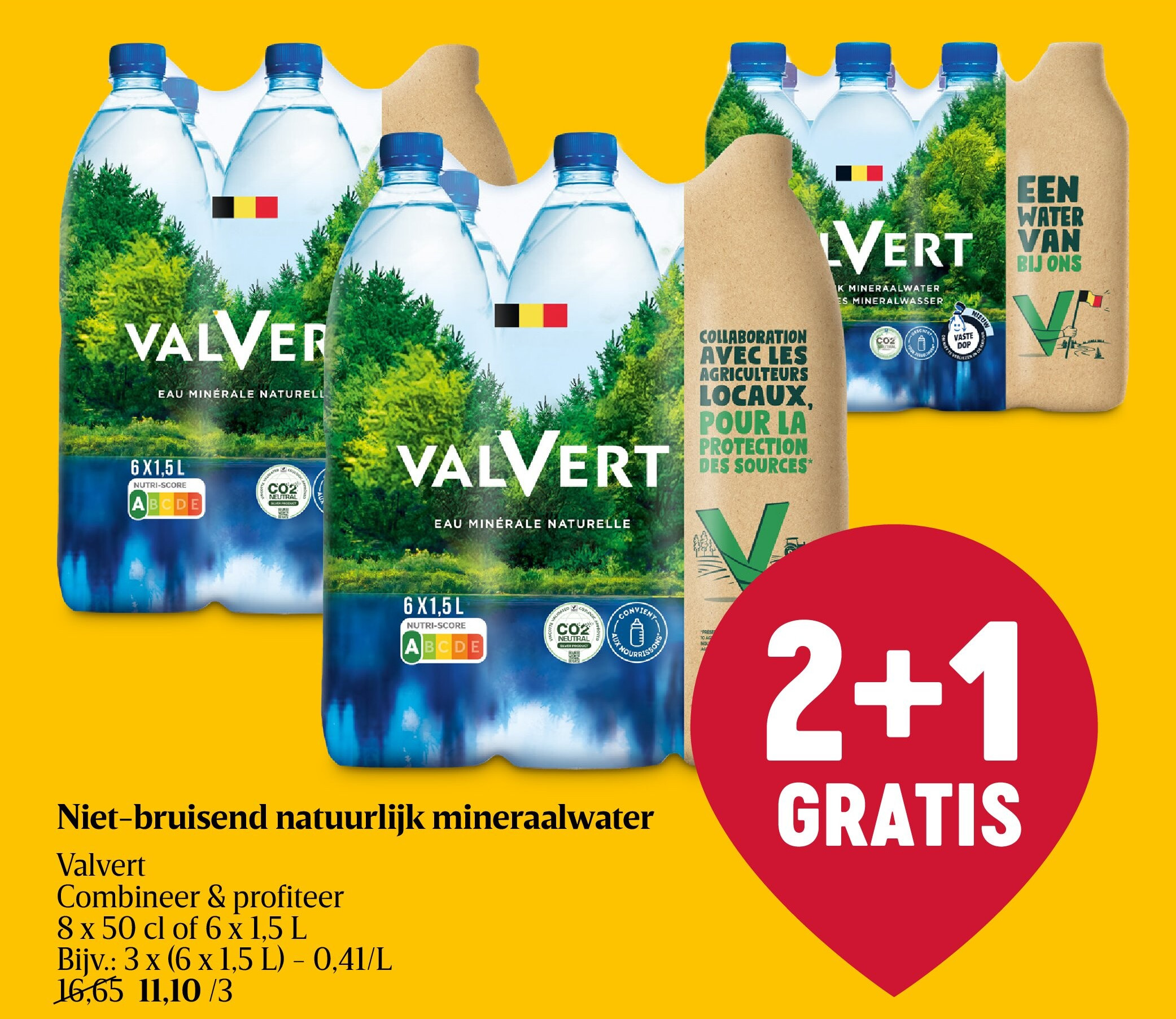 Niet-bruisend natuurlijk mineraalwater