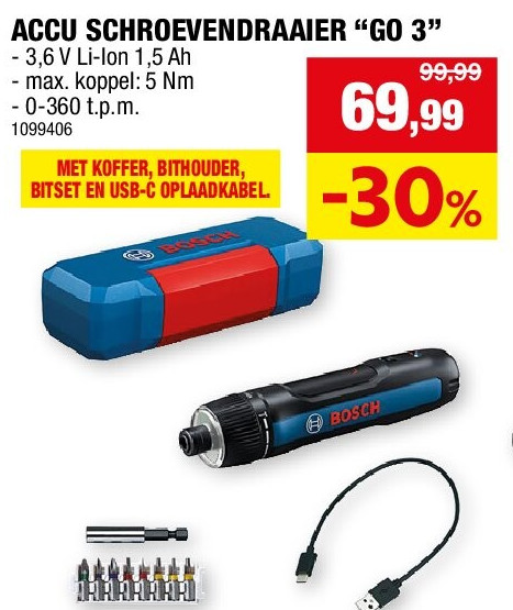 ACCU SCHROEVENDRAAIER “GO 3”