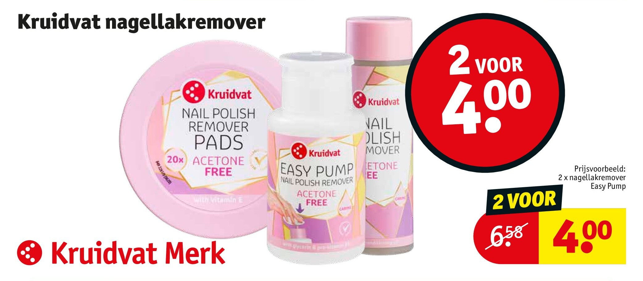 Kruidvat nagellakremover