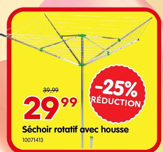 Séchoir rotatif avec housse