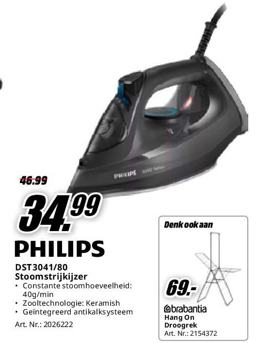 Philips DST3041/80 Stoomstrijkijzer