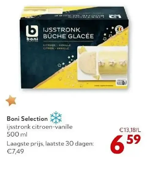 Boni Selection ijsstronk citroen-vanille 500 ml