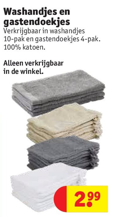 Washandjes en gastendoekjes
