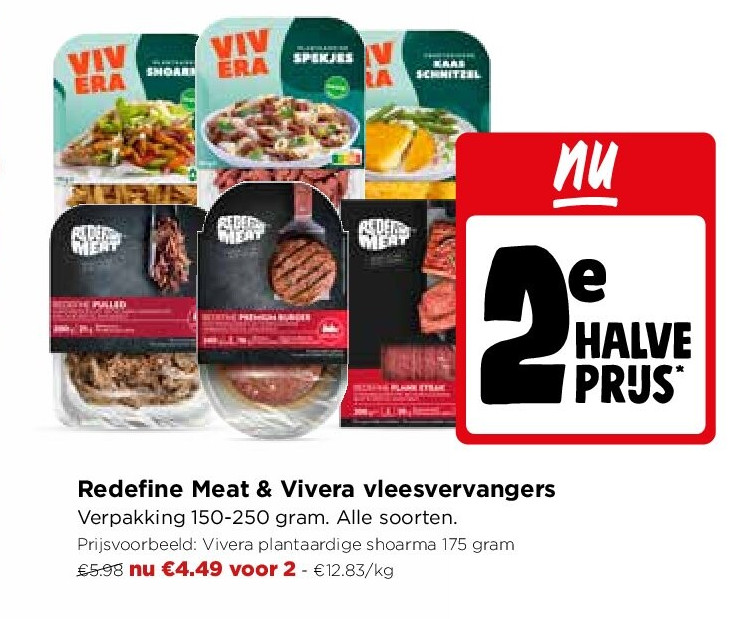 Redefine Meat & Vivera vleesvervangers
