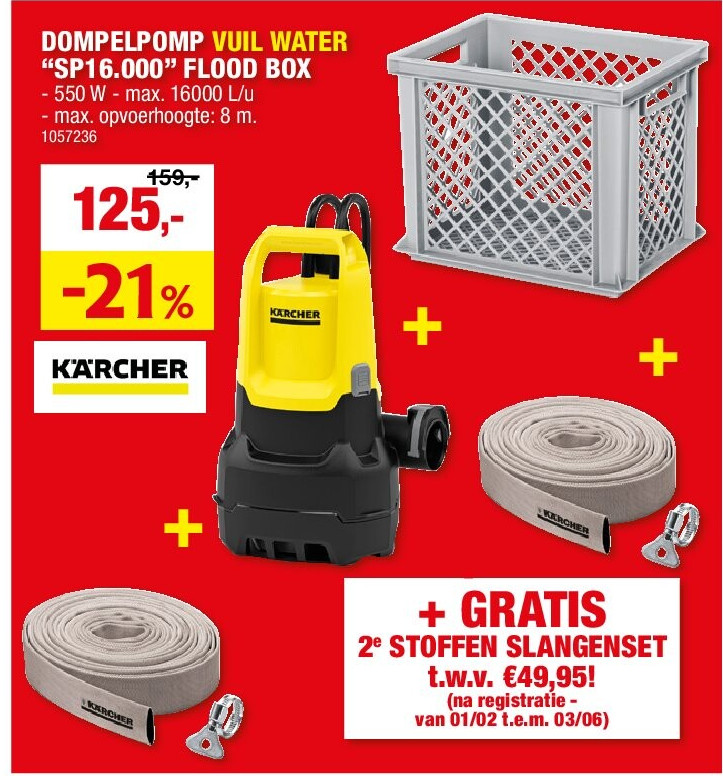DOMPELPOMP VUIL WATER “SP16.000” FLOOD BOX