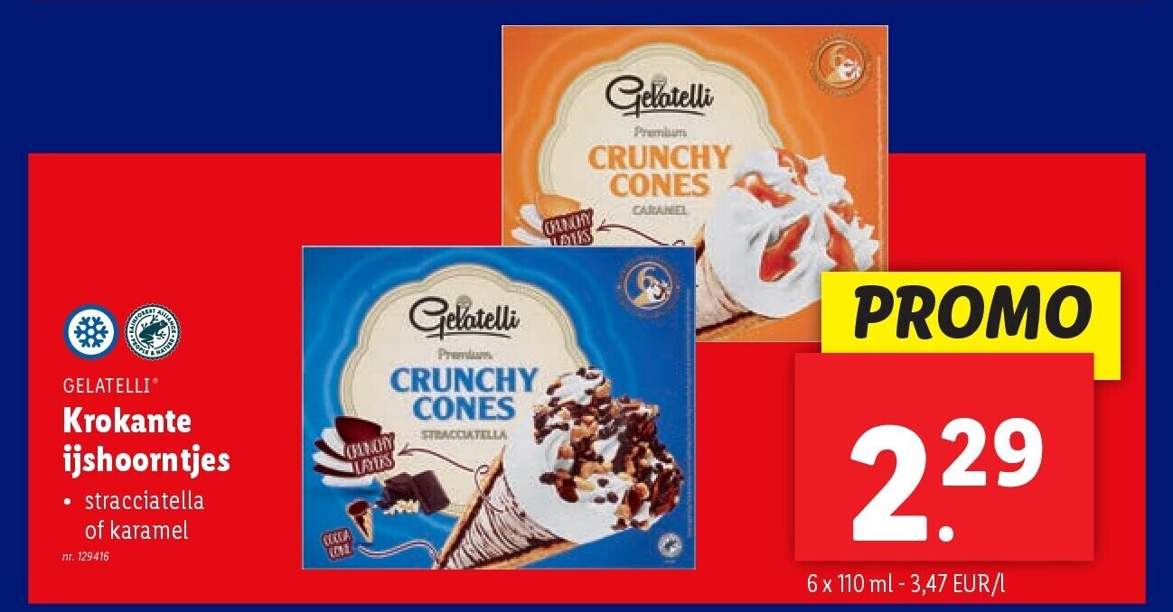 Krokante ijshoorntjes