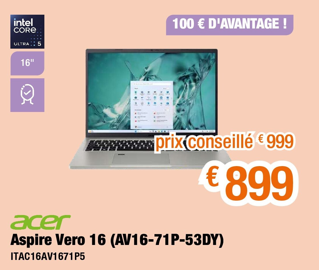 Aspire Vero 16 (AV16-71P-53DY)