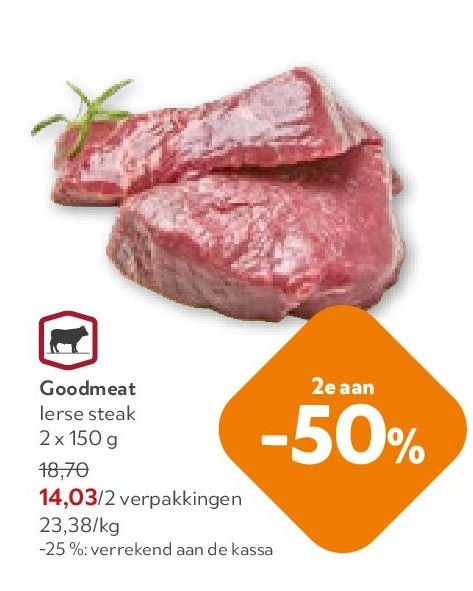Goodmeat lerse steak 2 x 150 g