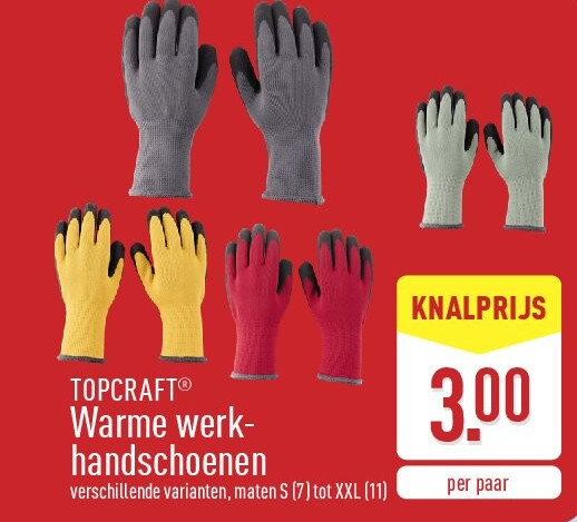 Warme werk­ handschoenen