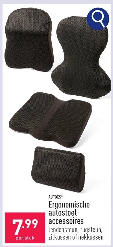 Ergonomische autostoelaccessoires