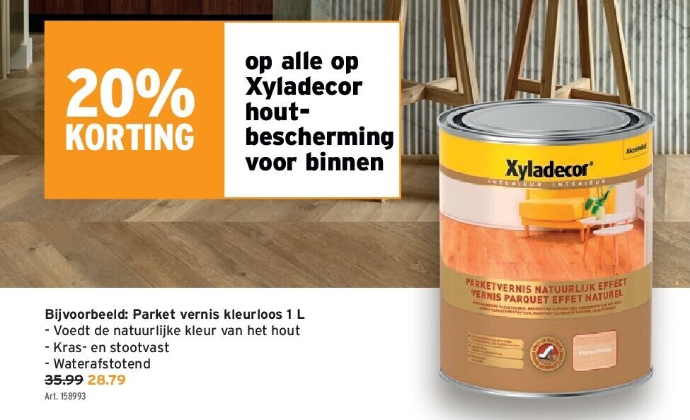 Parket vernis kleurloos 1 L