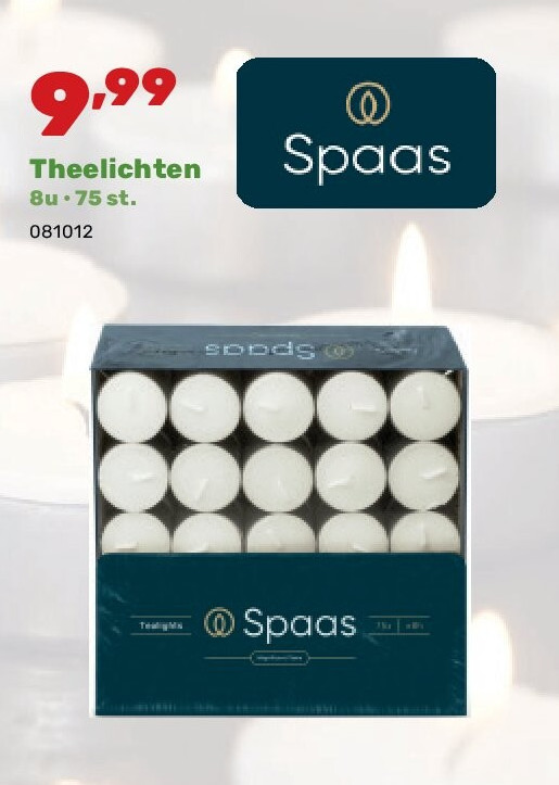 Theelichten 8u • 75 st.