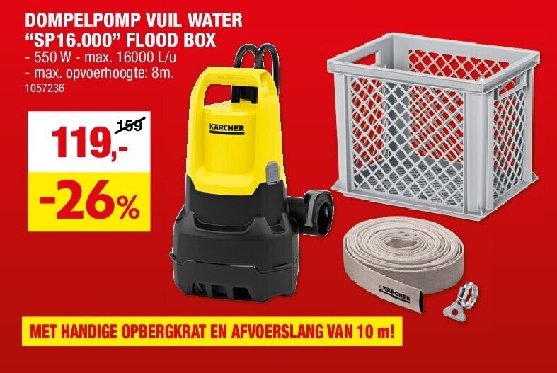 DOMPELPOMP VUIL WATER “SP16.000” FLOOD BOX