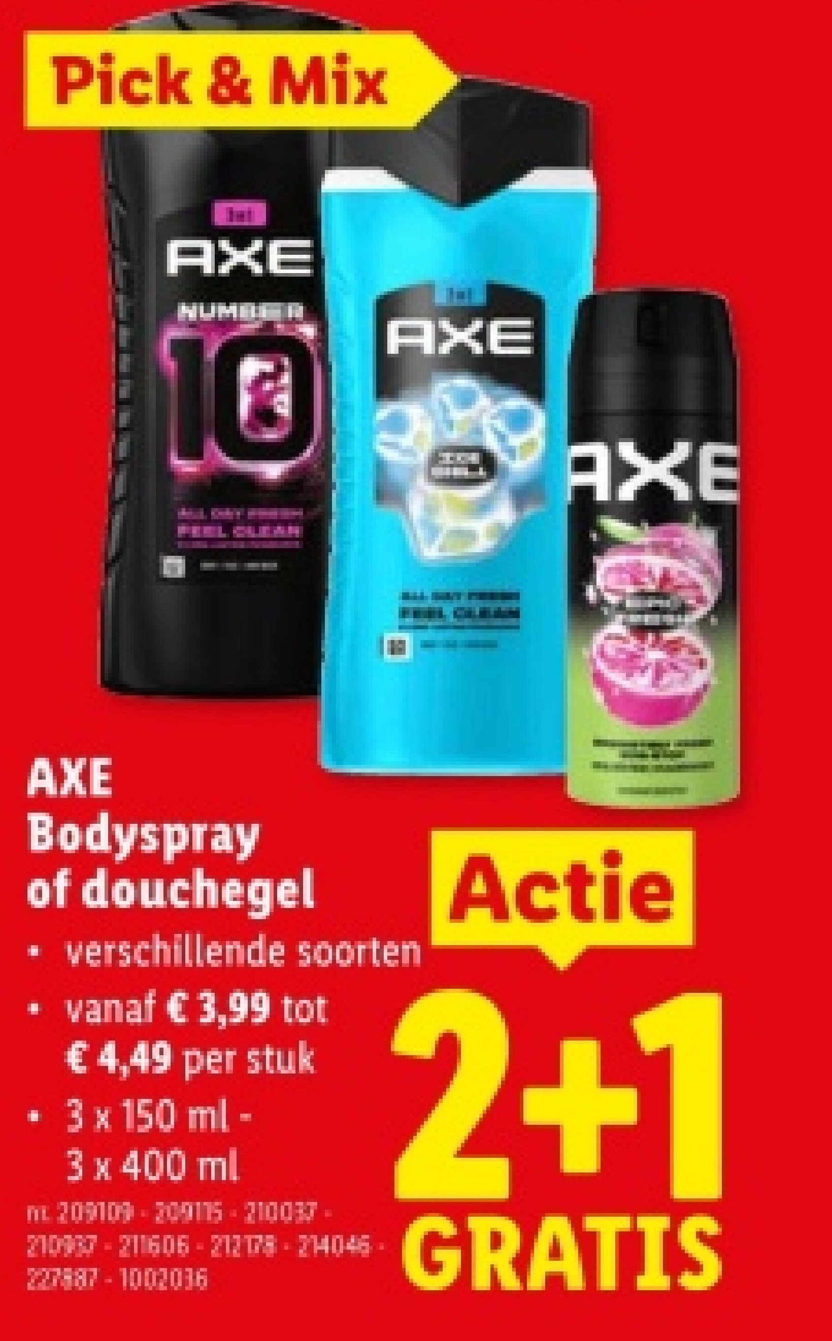 Bodyspray of douchegel