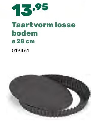 Taartvorm losse bodem ø 28 cm