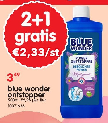 blue wonder ontstopper
