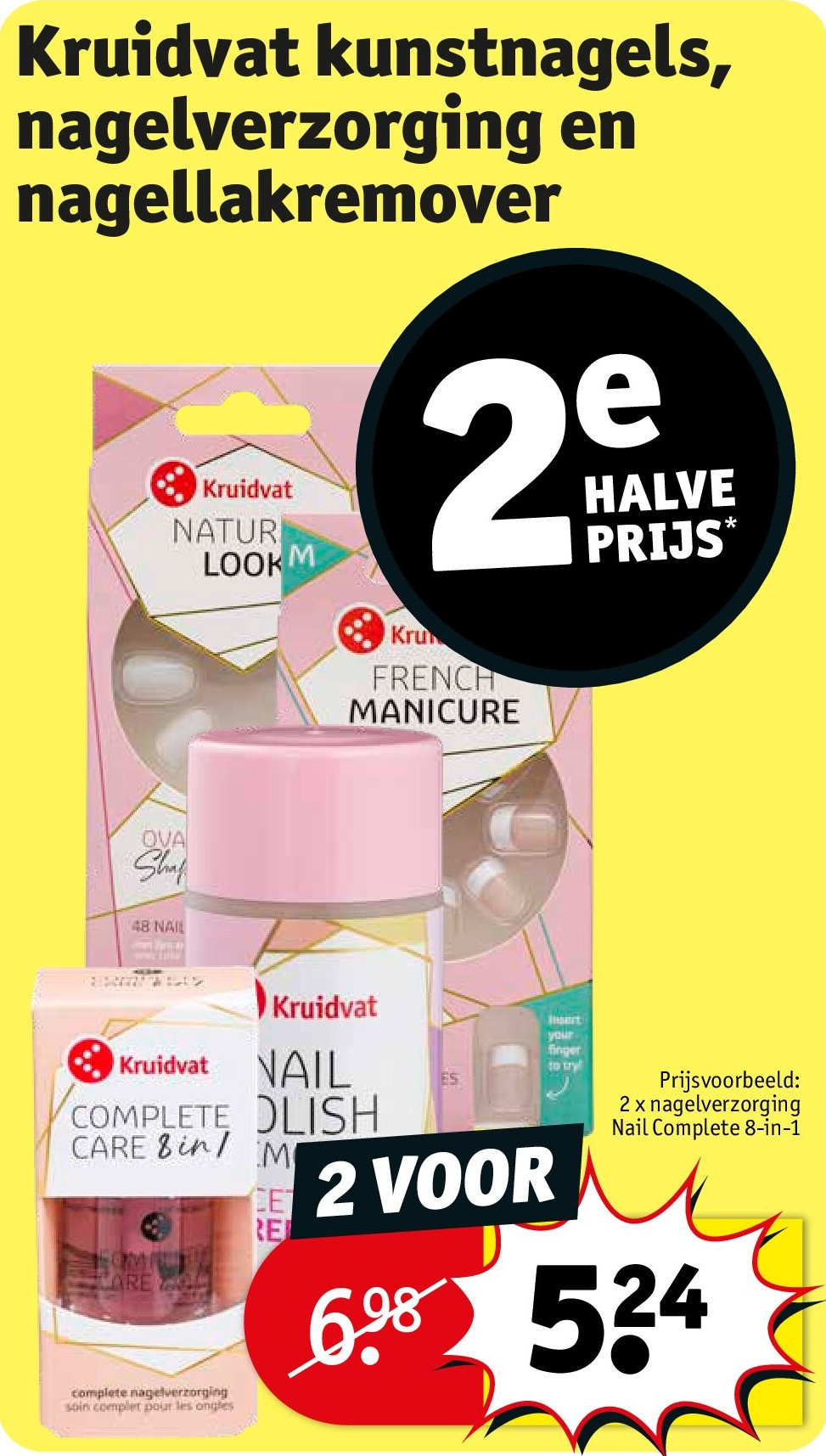 Kruidvat kunstnagels, nagelverzorging en nagellakremover