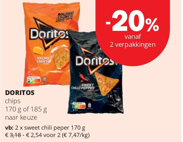 DORITOS sweet chili peper 170 g