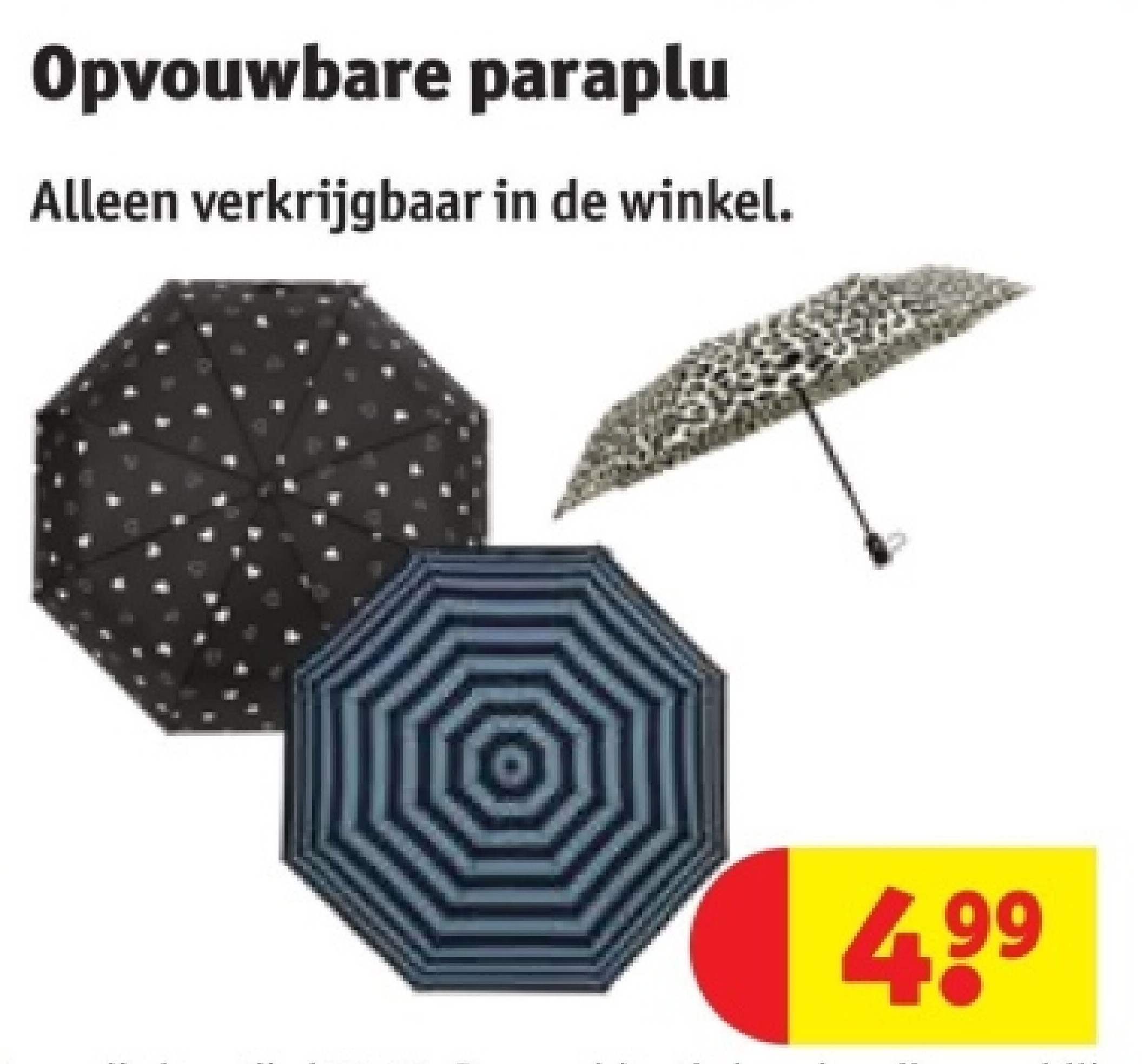 Opvouwbare paraplu